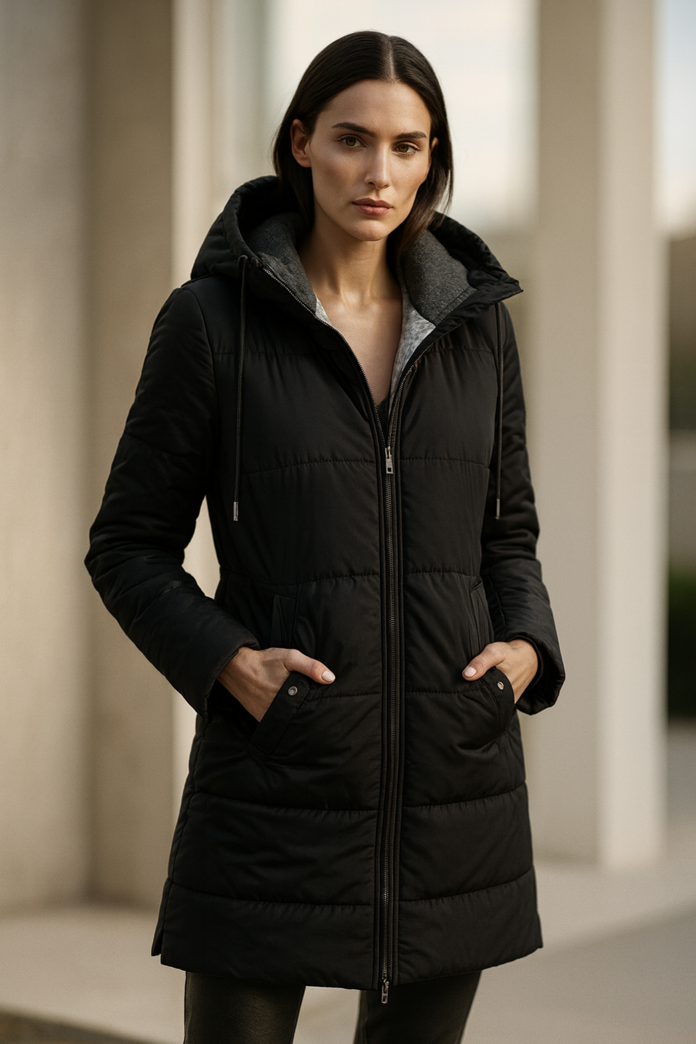 Mairah | Padded Hooded Down Jacket