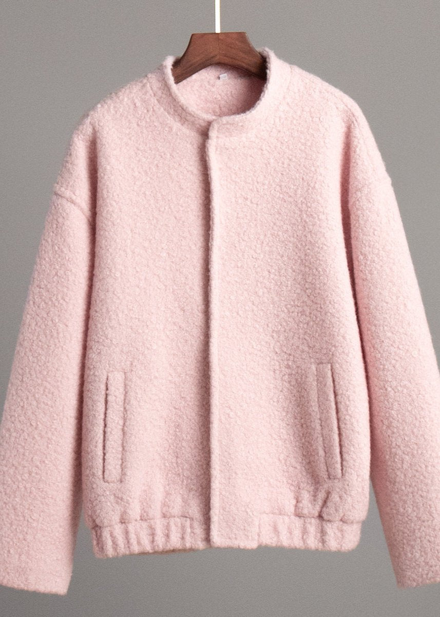 WW | Rosa Drop Shoulder Stehkragenjacke