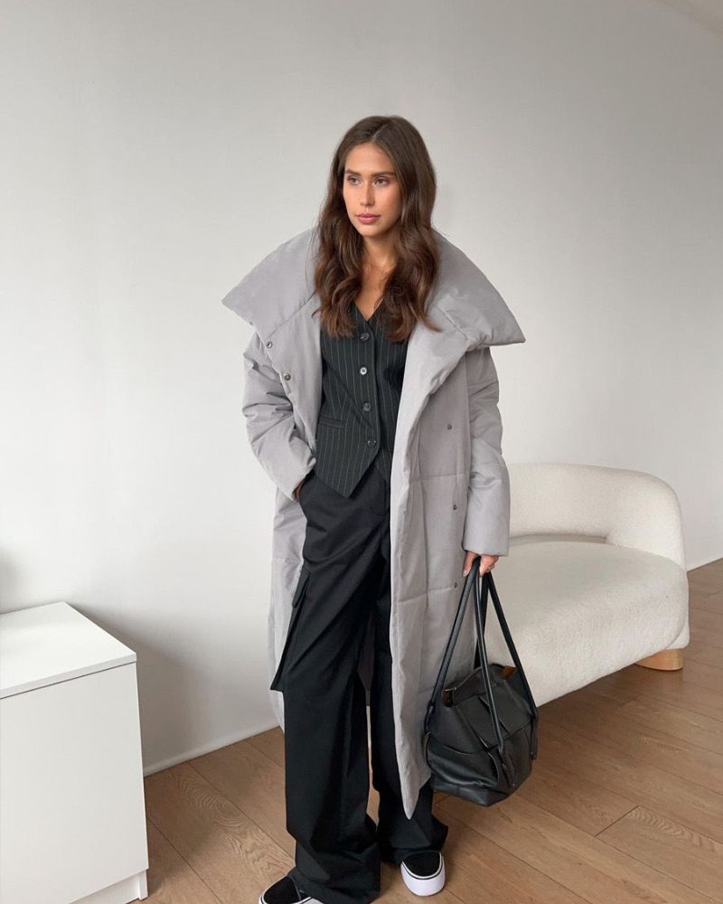 WW | Long Puffer Jacket with Belt