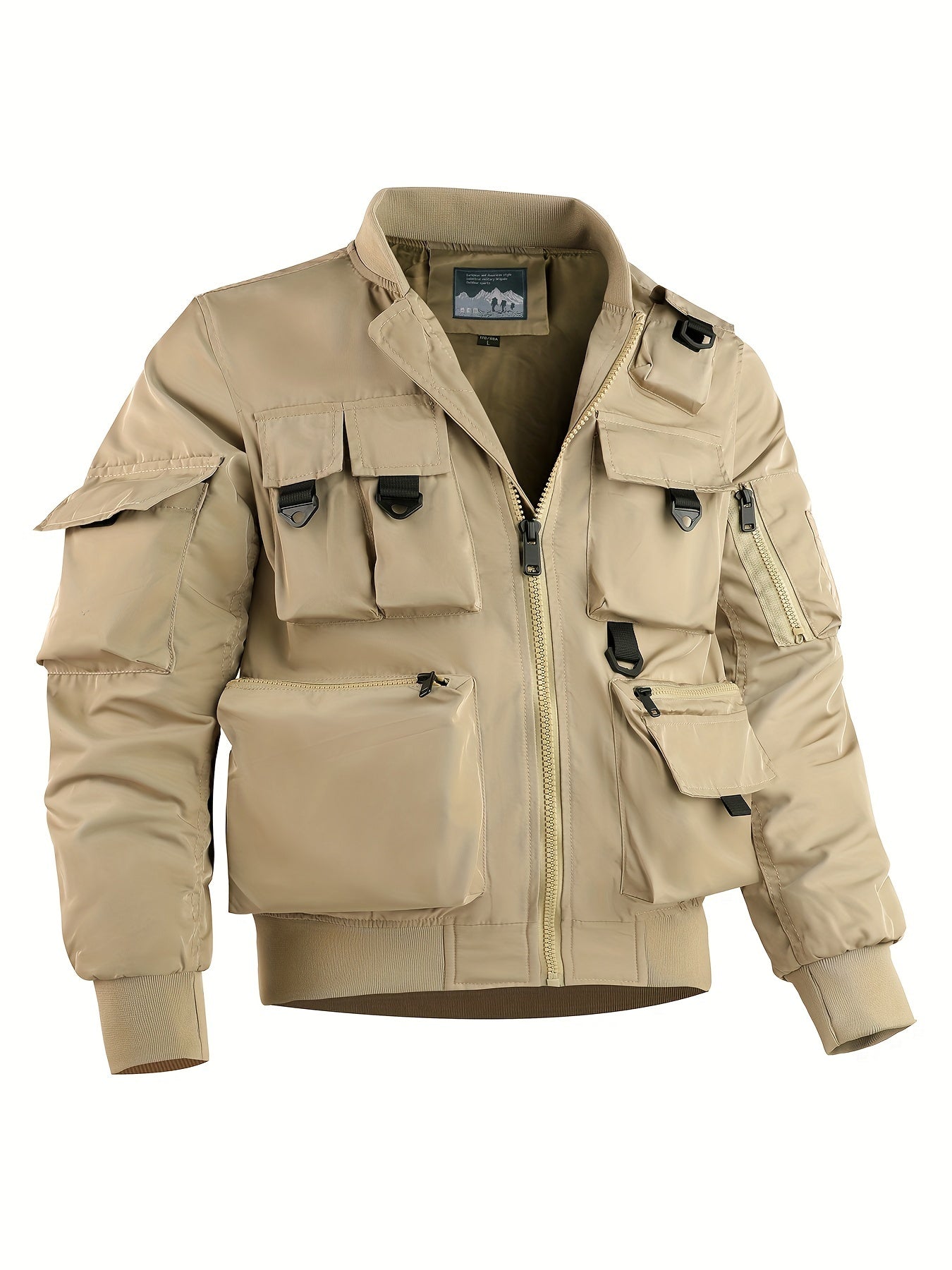 WW | Men's Bomber Jacket - Multifunctional Outdoor Jacket with Many Pockets & Zipper