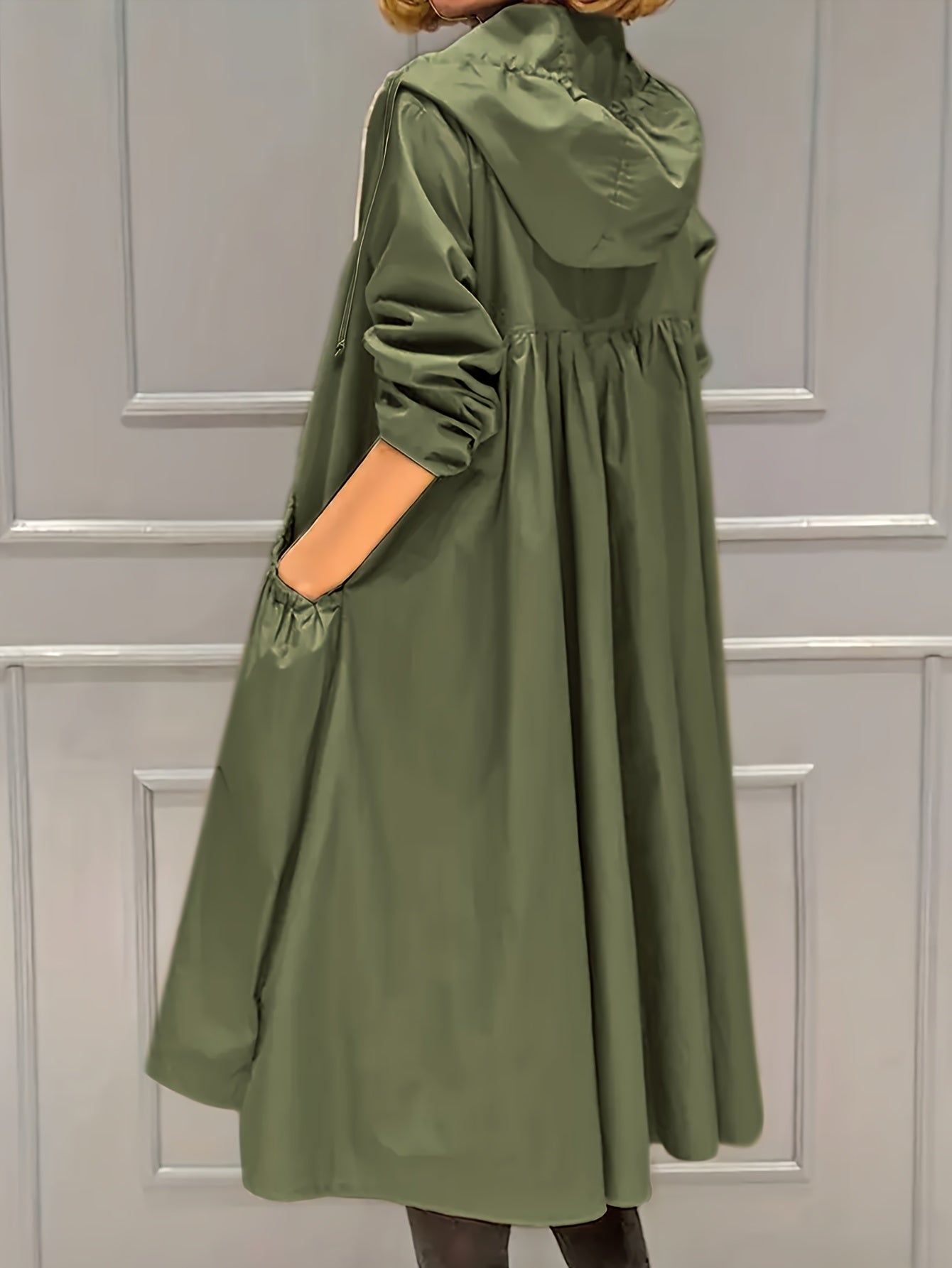 WW | Vintage-Trenchcoat mit gegürteten langen Ärmeln für Damen - Perfekt für jeden Anlass