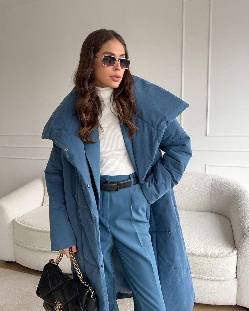 WW | Long Puffer Jacket with Belt