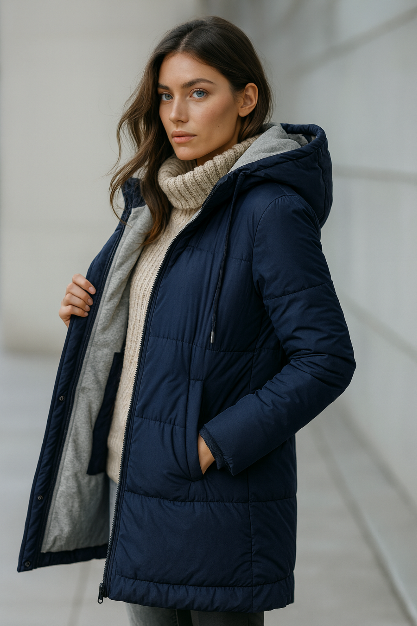 Mairah | Padded Hooded Down Jacket