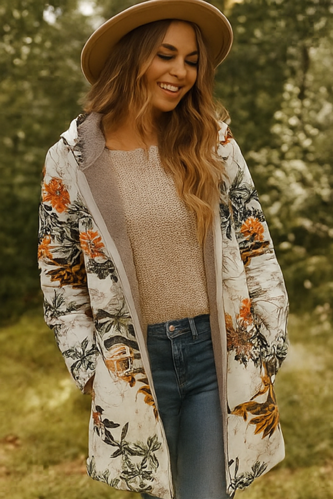 Lamelia Fleece-Lined Jacket - Beige