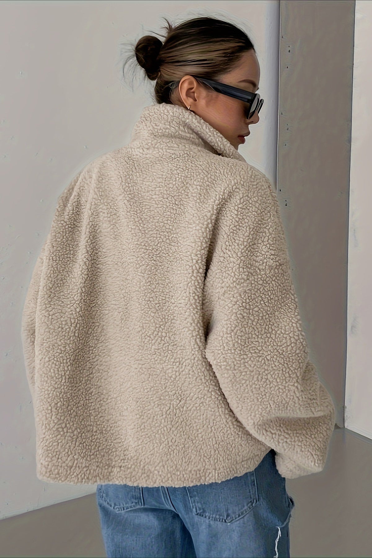 WW | Hoher Kragen Fleece-Jacke