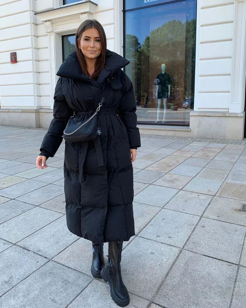 WW | Long Puffer Jacket with Belt