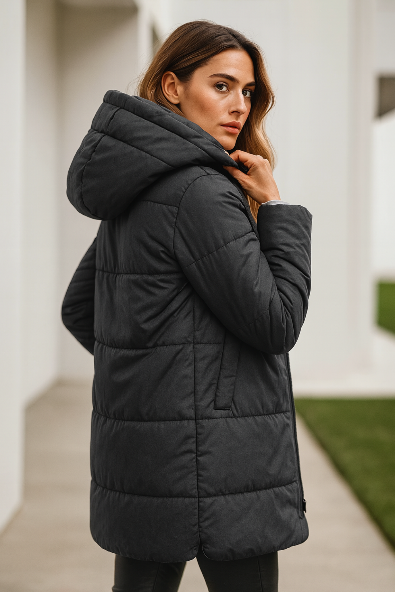 Mairah | Padded Hooded Down Jacket