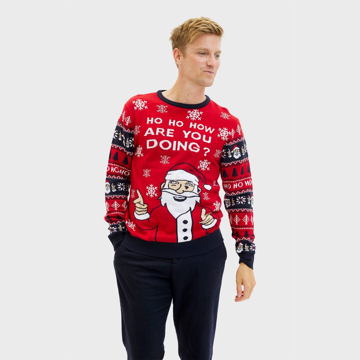 WW | Ho ho wie geht's dir Weihnachts-Pullover - Herren