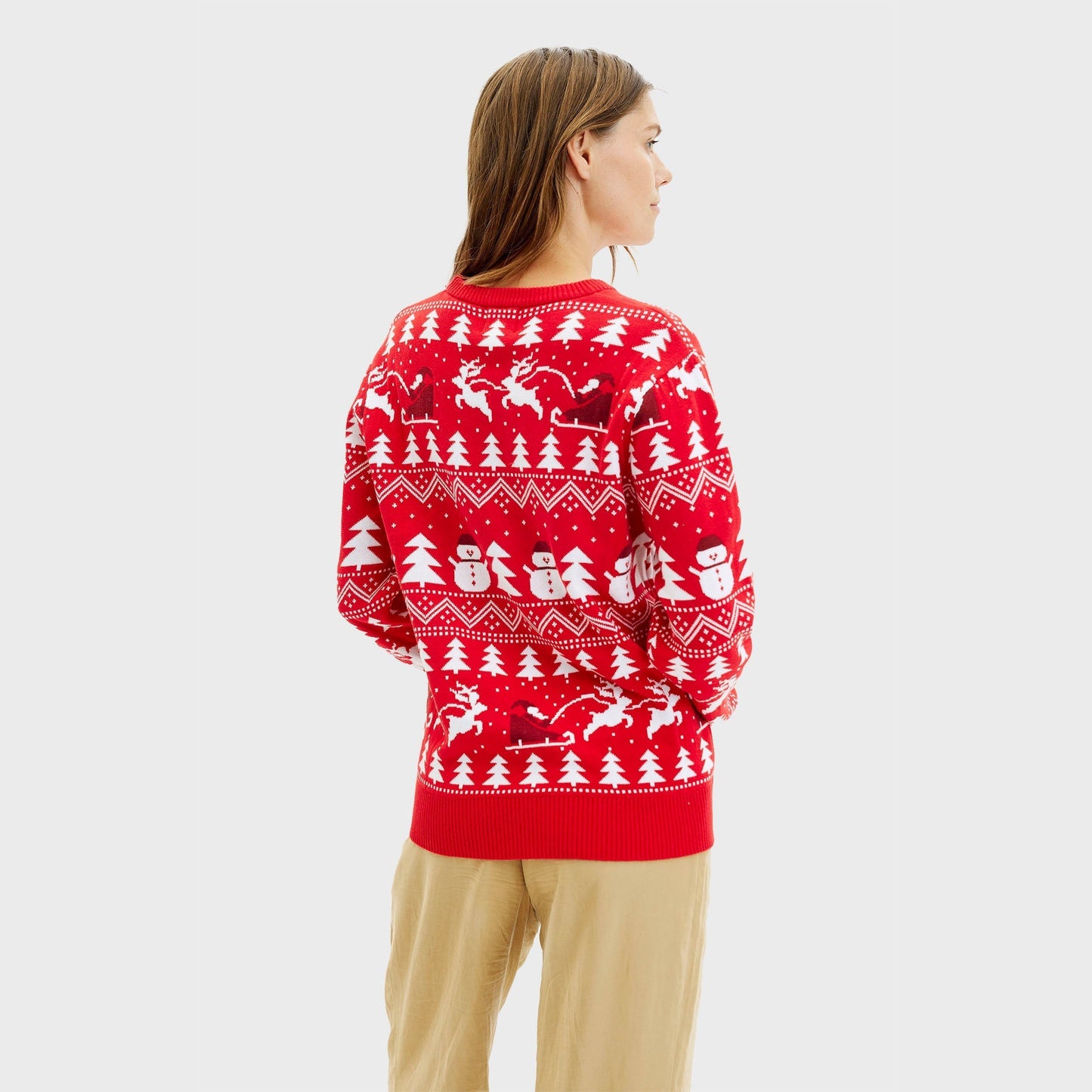 WW | Der stilvolle Weihnachts-Pullover rot - Herren