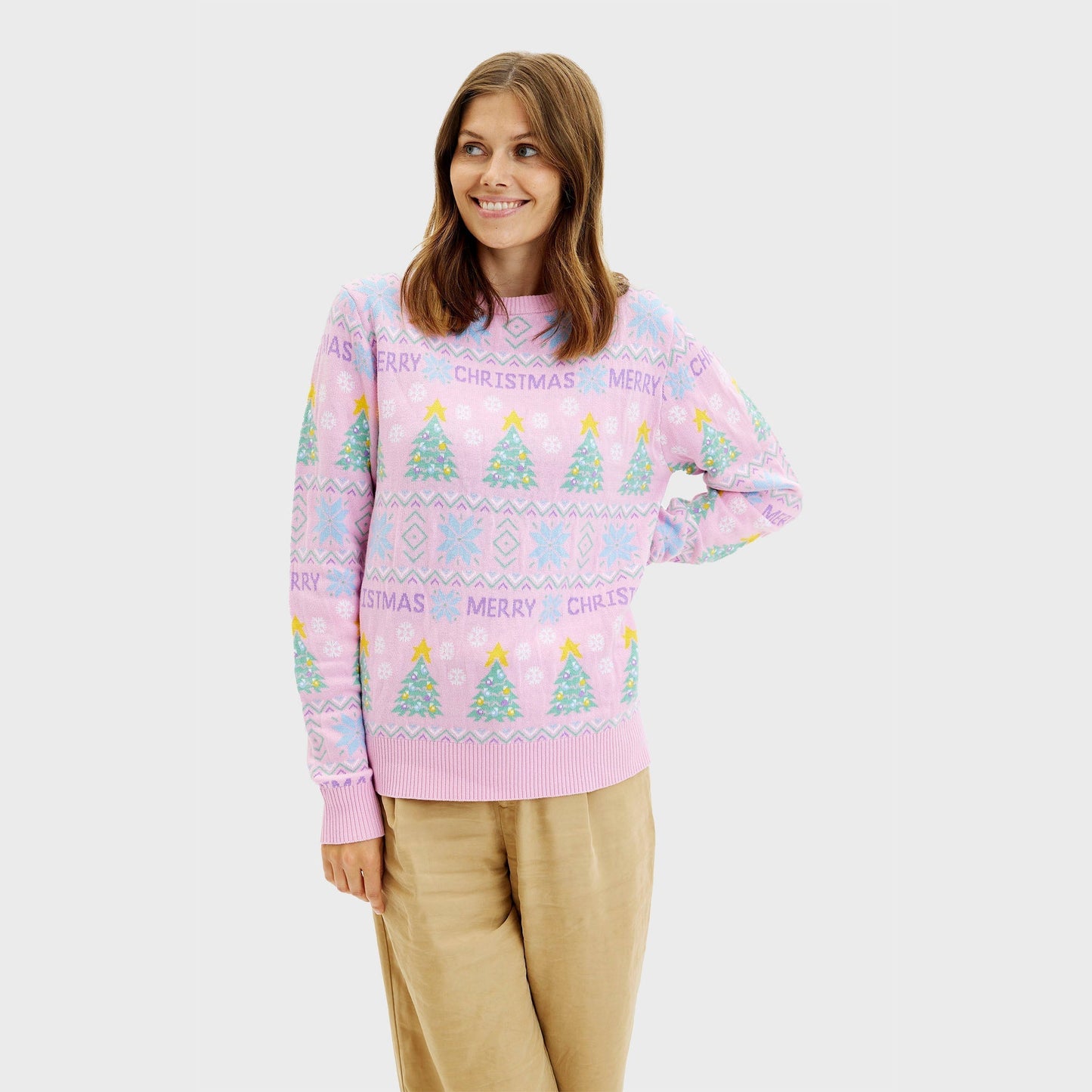 WW | Der rosa Weihnachts-Pullover - Damen