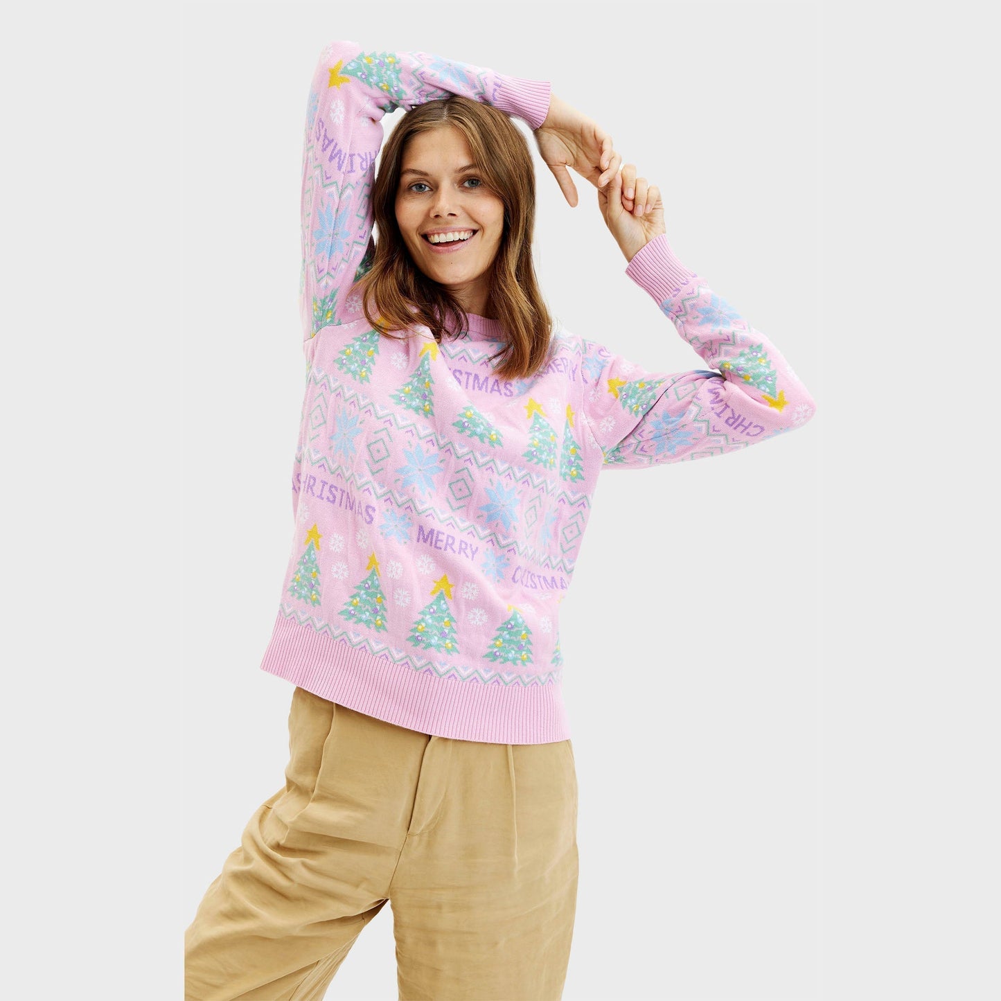 WW | Der rosa Weihnachts-Pullover - Damen