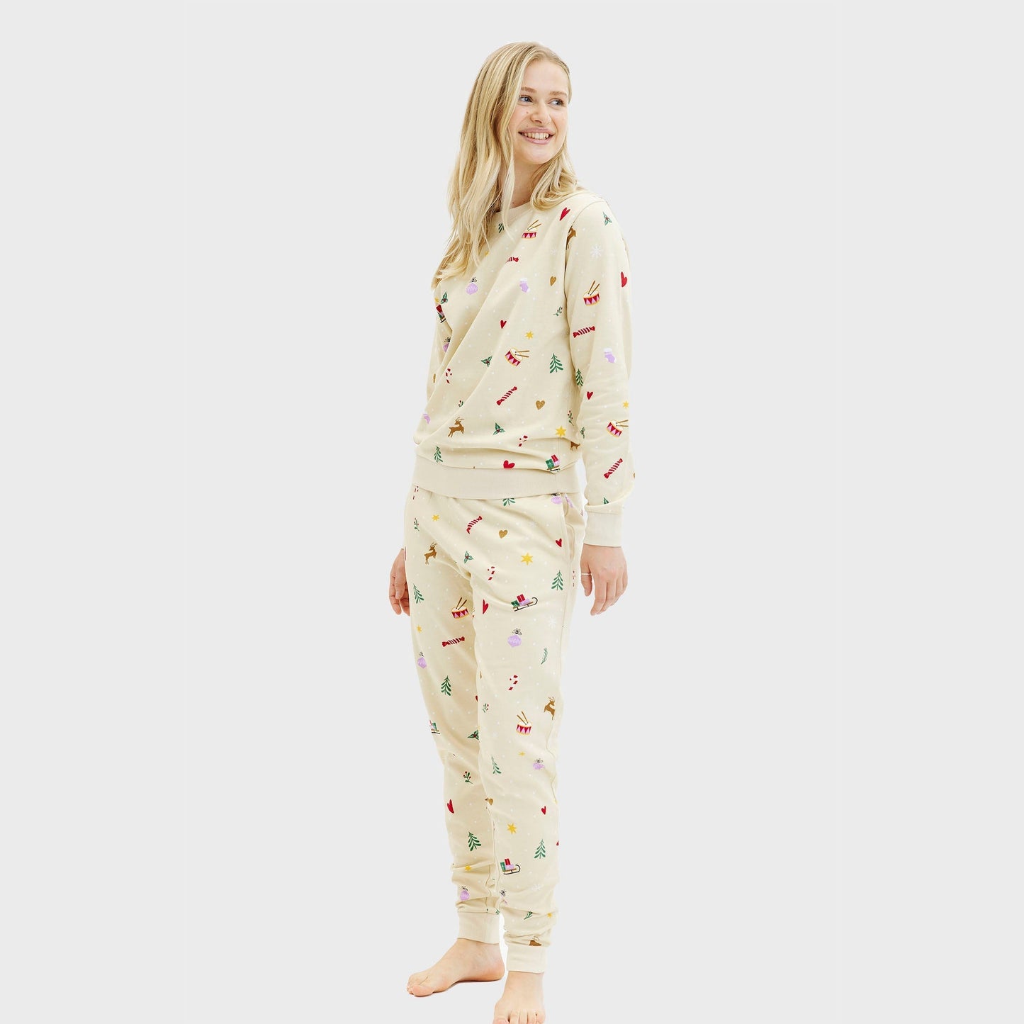 WW | Weihnachts-Sweatset Beige - Damen