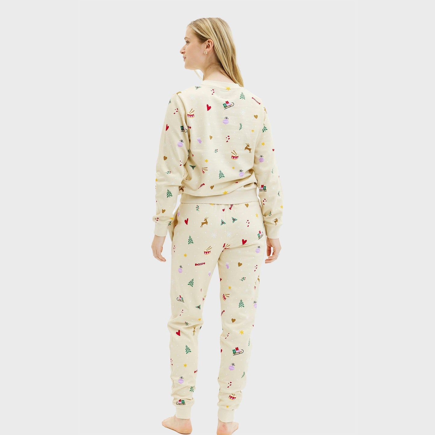 WW | Weihnachts-Sweatset Beige - Damen