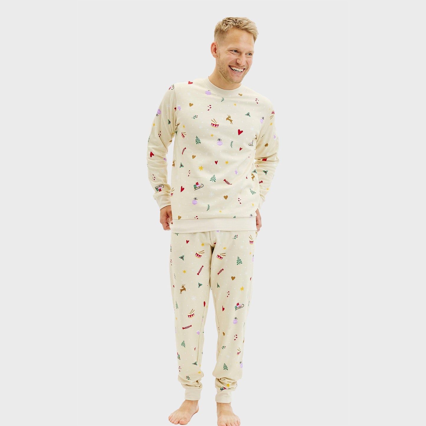 WW | Weihnachts-Sweatset beige - Herren