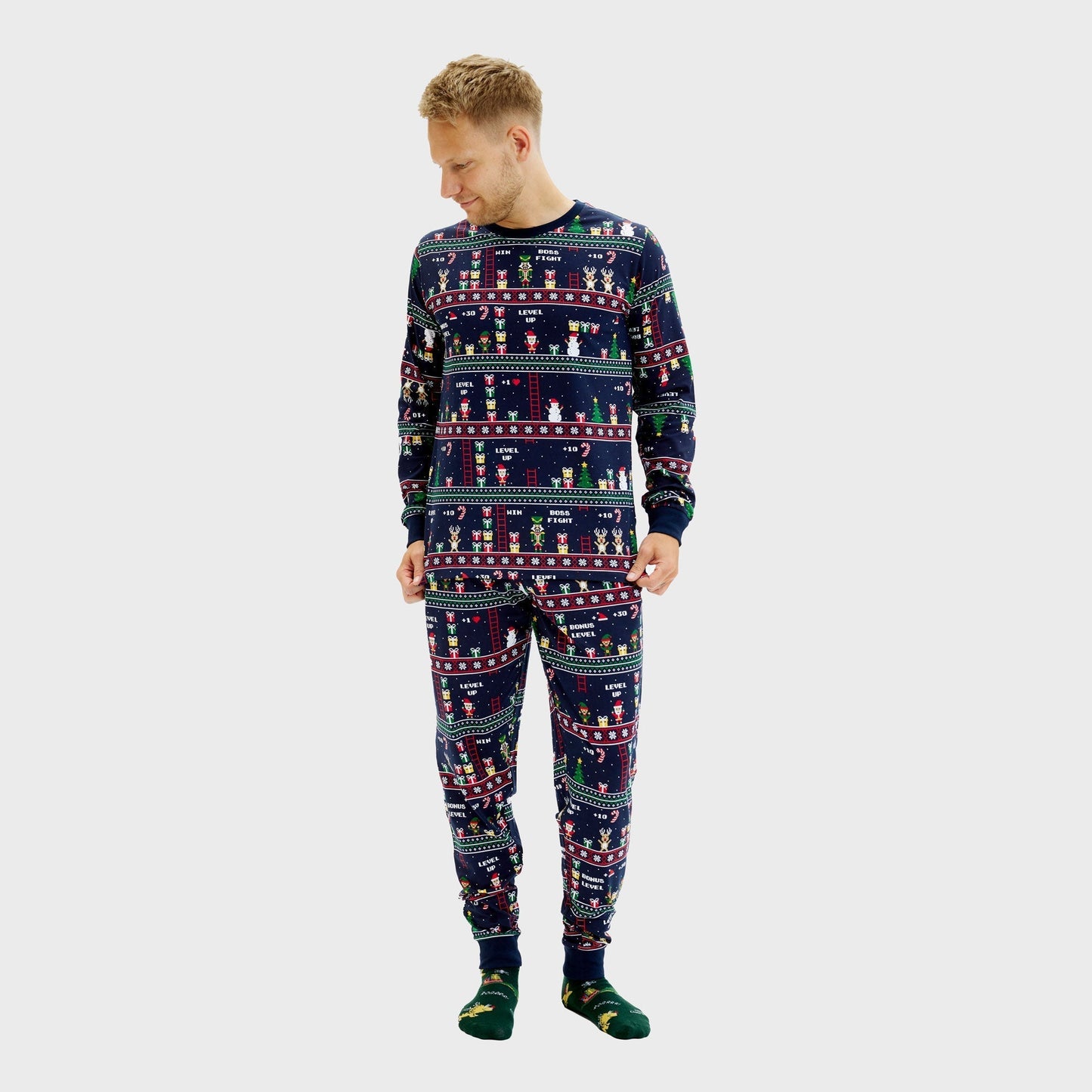 WW | Vintage Gamer Weihnachts-Pyjama - Herren