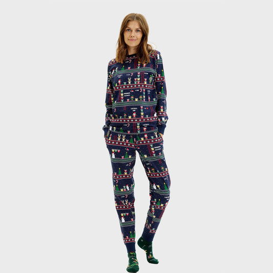 WW | Vintage Gamer Weihnachts-Pyjama - Damen