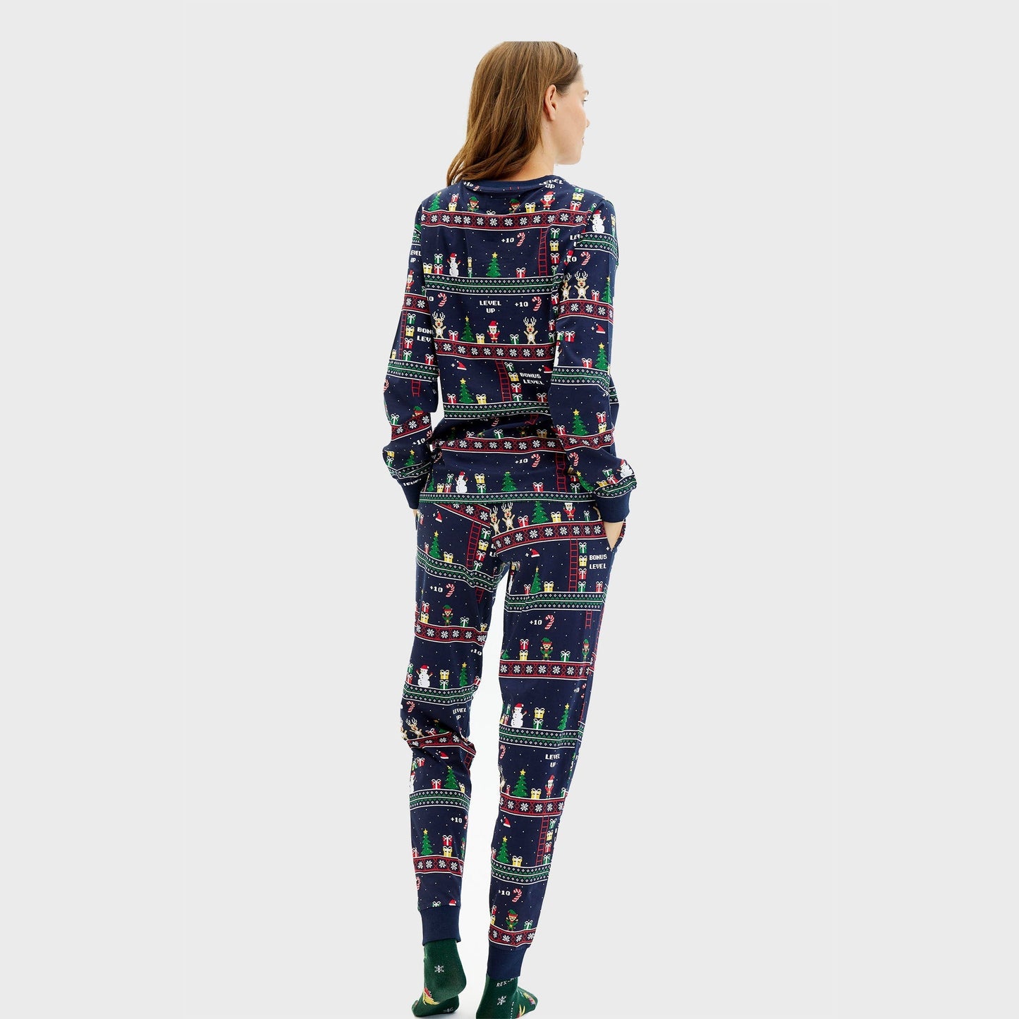 WW | Vintage Gamer Weihnachts-Pyjama - Damen