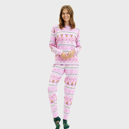 WW | Ultimativer Weihnachts-Pyjama Rosa - Damen