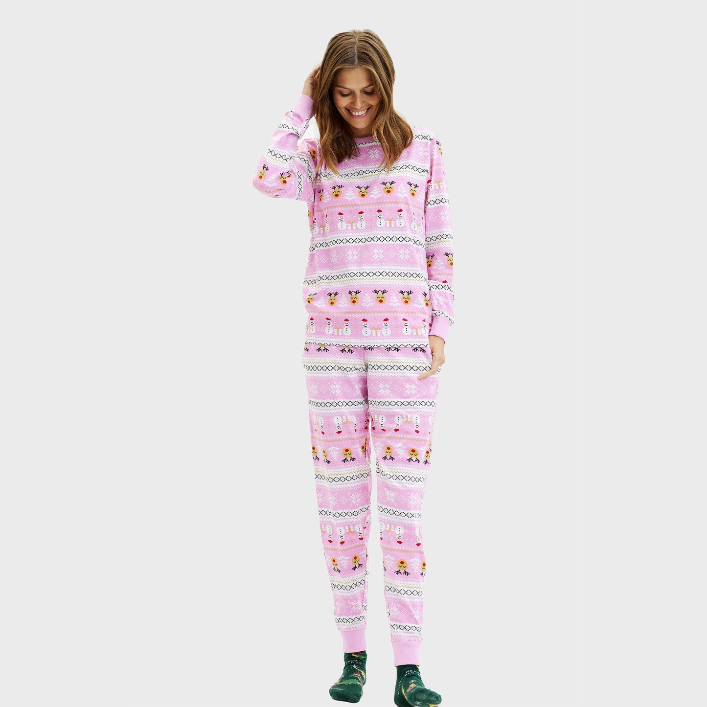 WW | Ultimativer Weihnachts-Pyjama Rosa - Damen