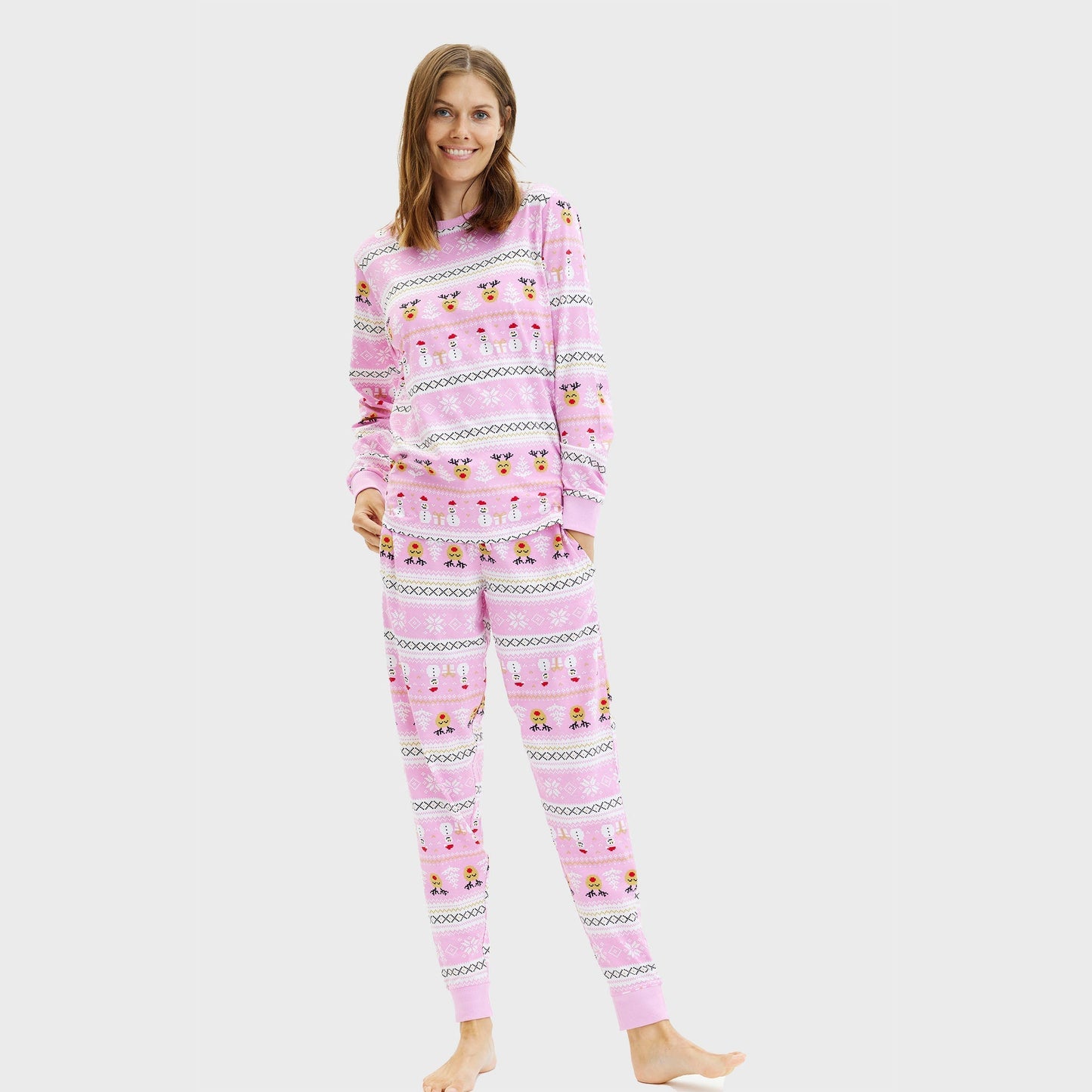 WW | Ultimativer Weihnachts-Pyjama Rosa - Damen