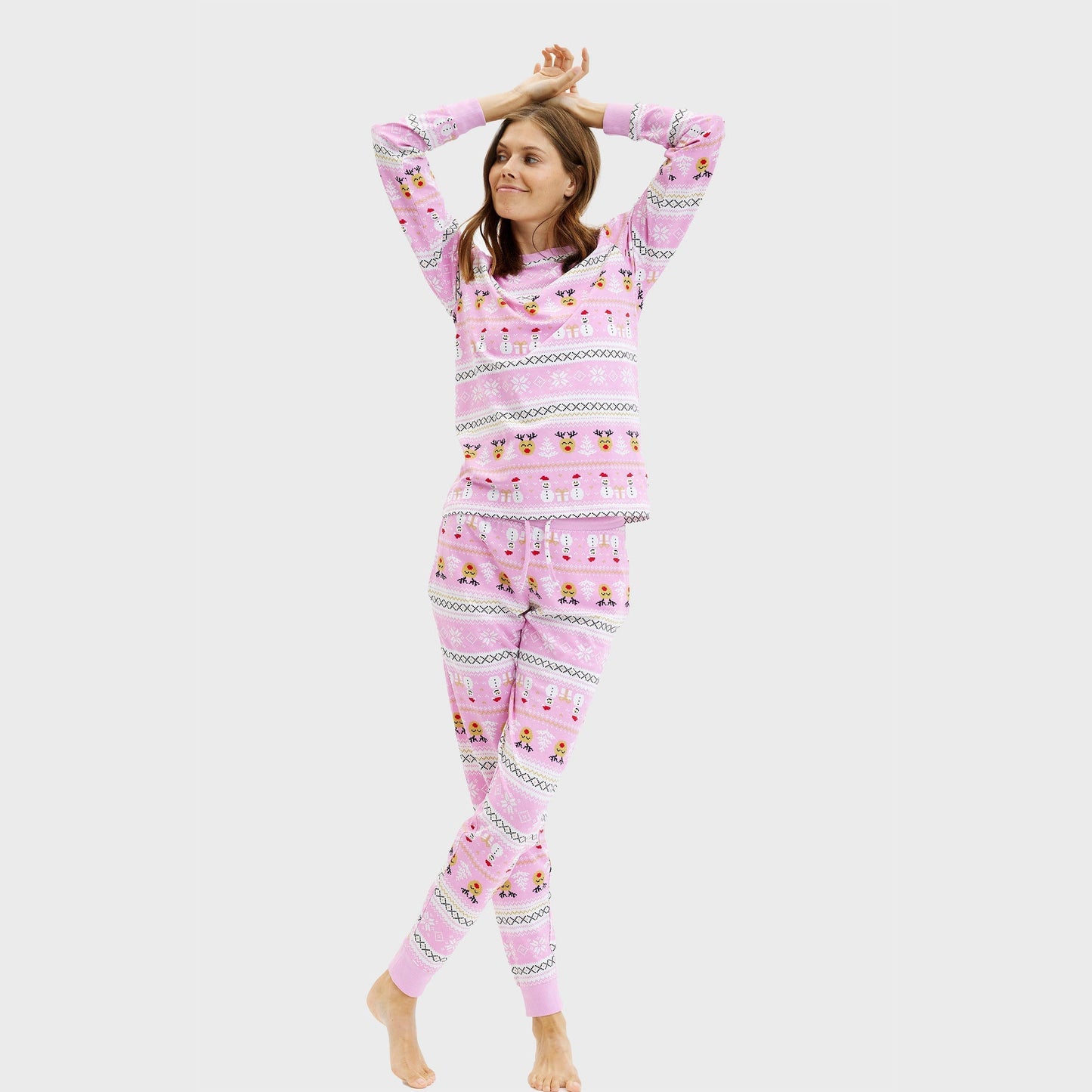 WW | Ultimativer Weihnachts-Pyjama Rosa - Damen