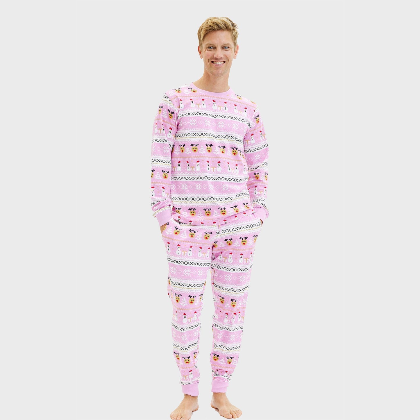 WW | Ultimativer Weihnachts-Pyjama Rosa - Herren