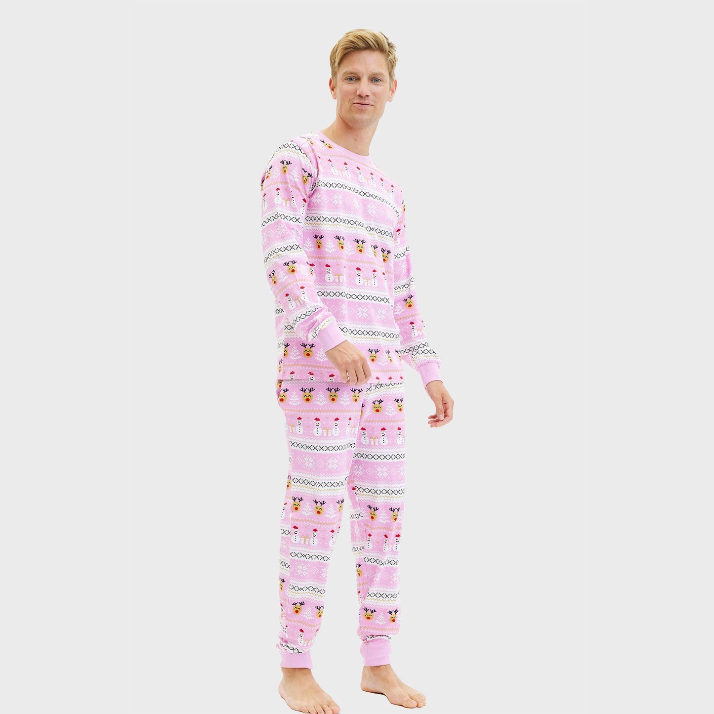 WW | Ultimativer Weihnachts-Pyjama Rosa - Herren