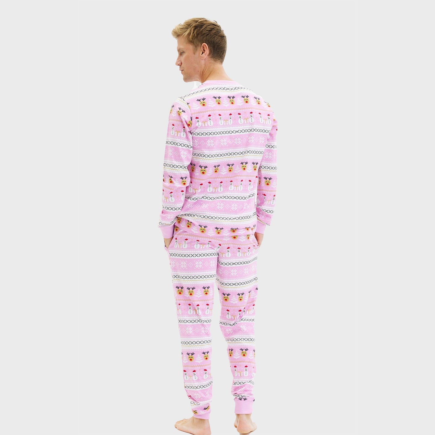 WW | Ultimativer Weihnachts-Pyjama Rosa - Herren