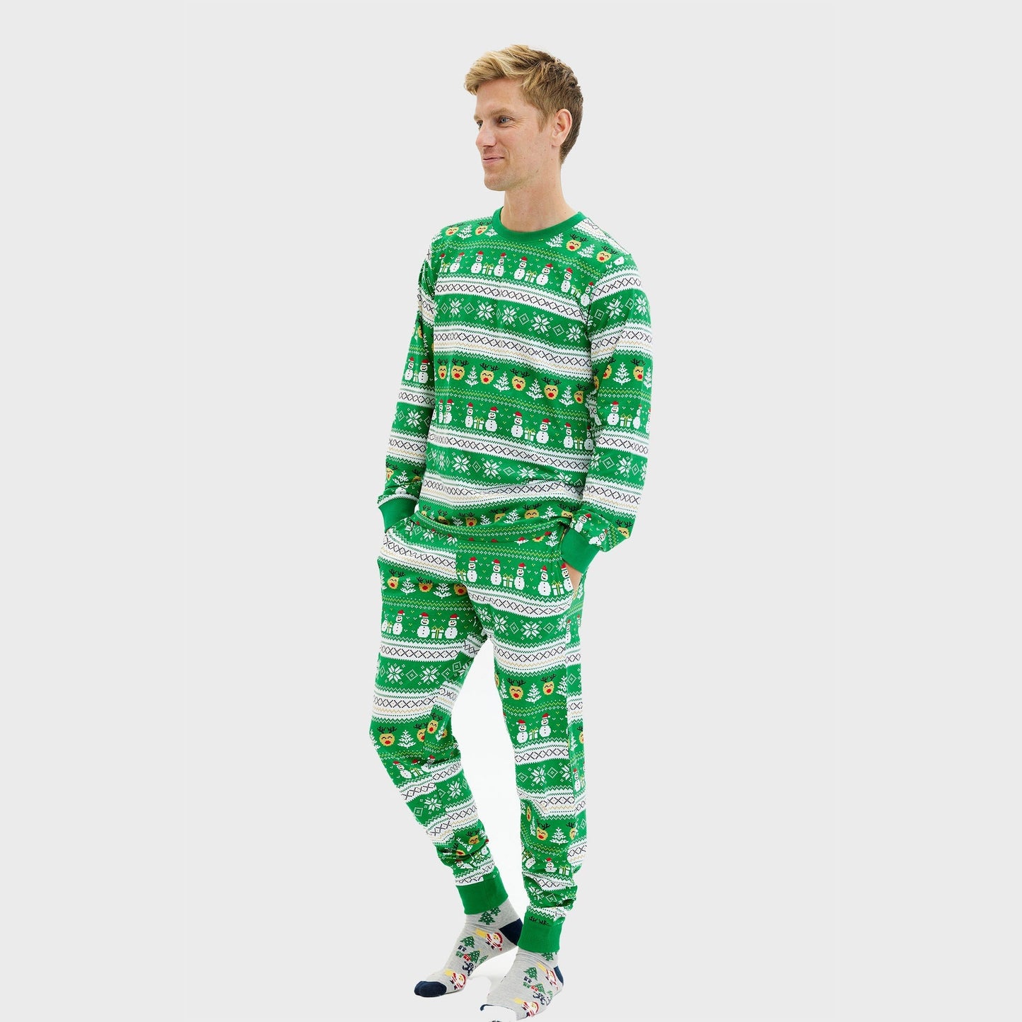 WW | Ultimative Weihnachts-Pyjama grün - Herren