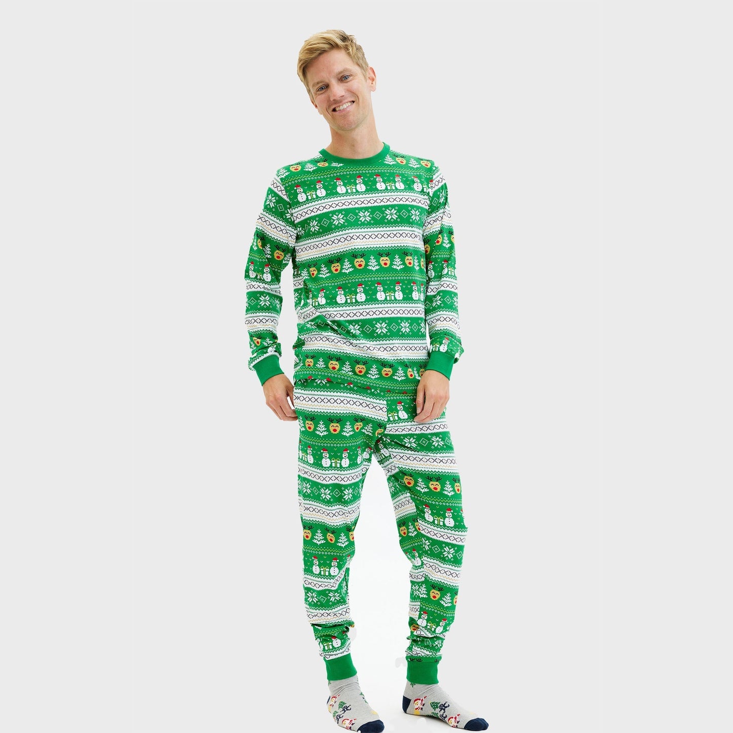 WW | Ultimative Weihnachts-Pyjama grün - Herren