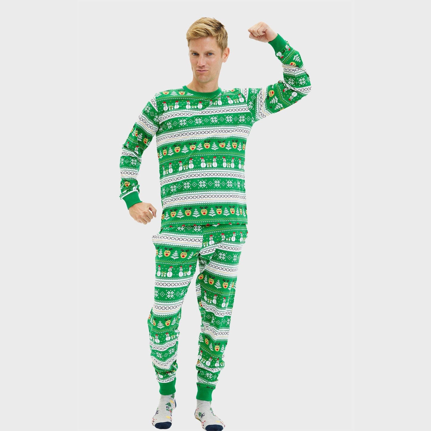 WW | Ultimative Weihnachts-Pyjama grün - Herren