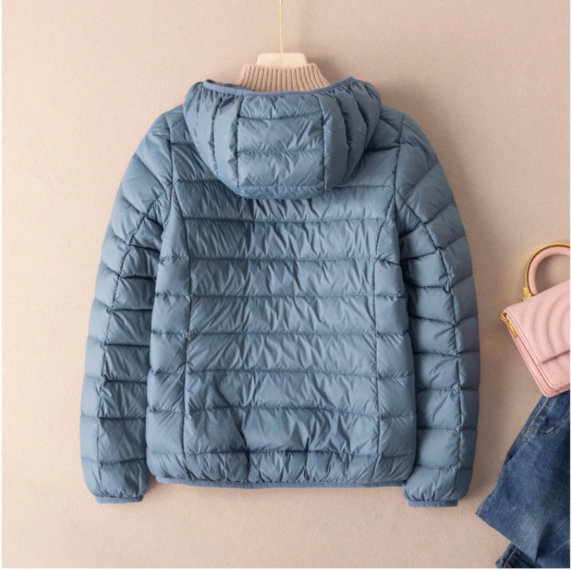 WW | Quilted Jacket Lightweight with Hood Warm Lined Casual Fit