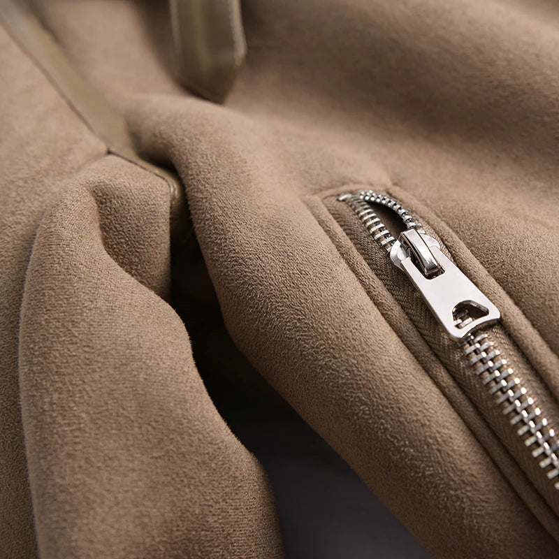 WW | Suede Winter Jacket Warm & Stylish