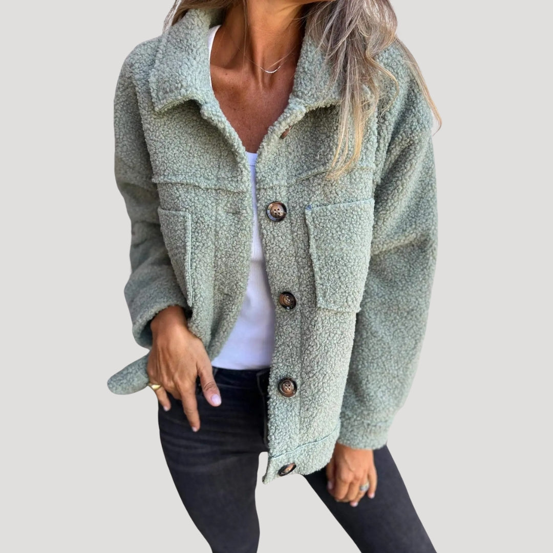 WW | Teddy-Fleecejacke - Modische Sherpa Jacke für Alltag & Freizeit
