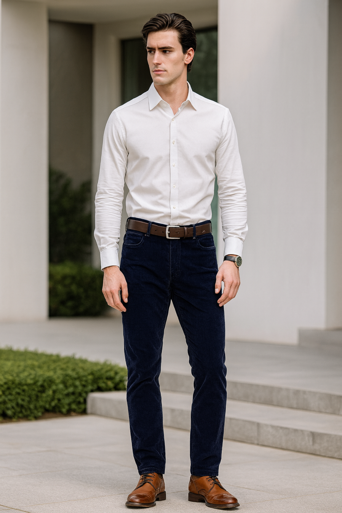 Sanz | Cord Suit Trousers