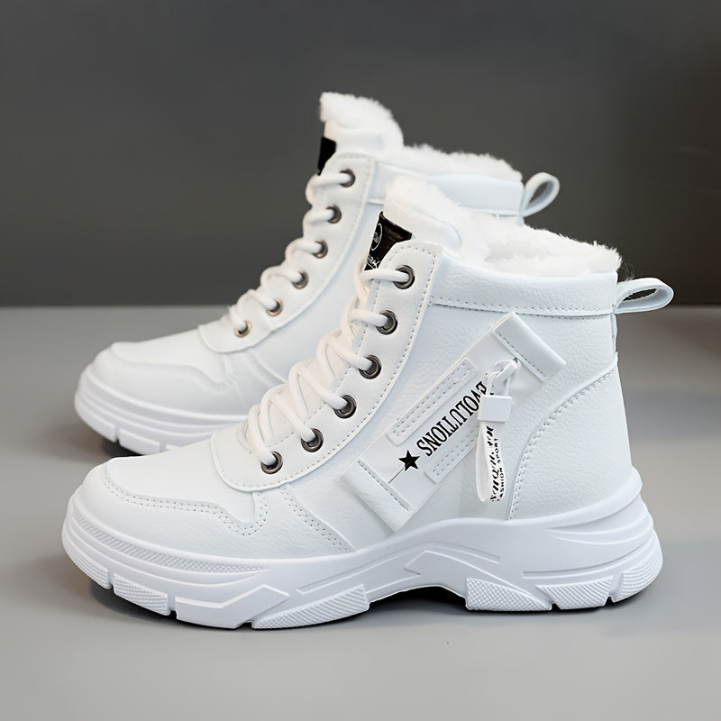Coline | Lined Platform Sole Snow Boots