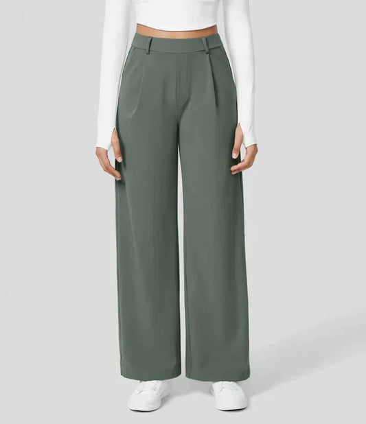 WW | Damenhose mit weitem Bein - High Waist, Business & Casual geeignet