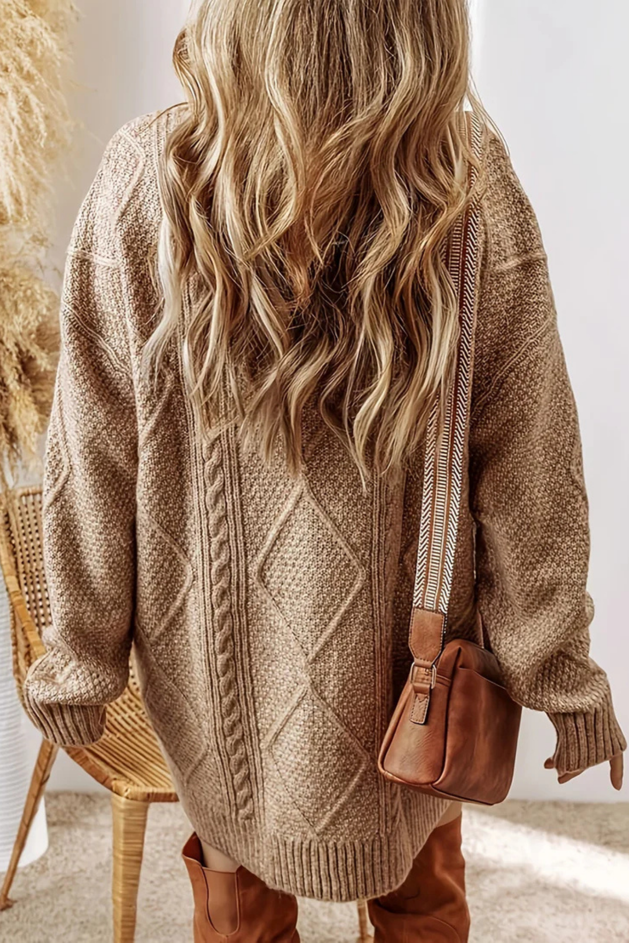 Juna | Cable knit dress