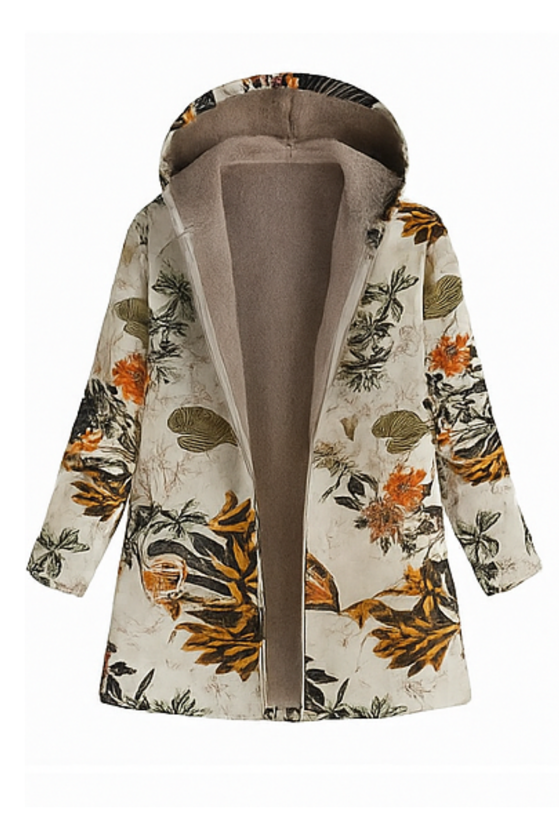 Lamelia Fleece-Lined Jacket - Beige