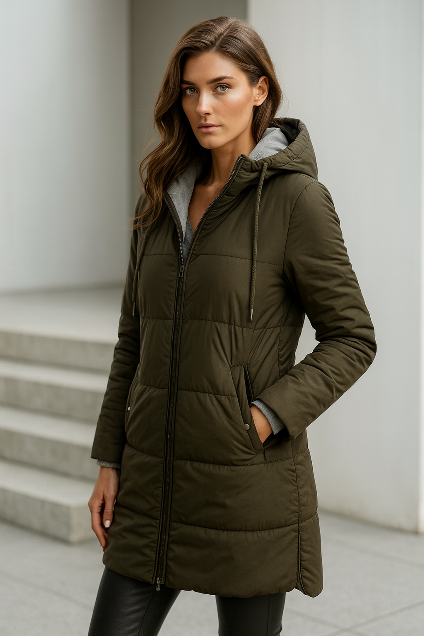 Mairah | Padded Hooded Down Jacket
