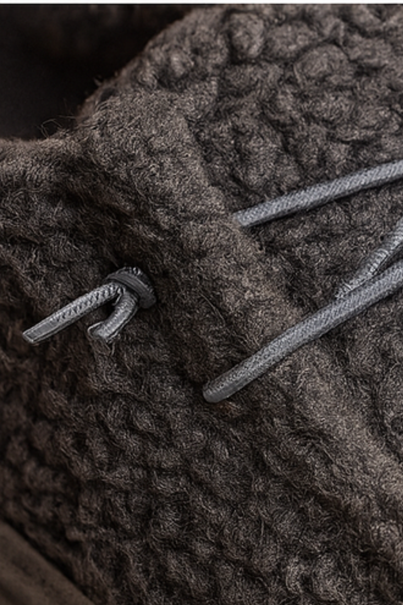 Winnie Warm Teddy Slippers - Grey