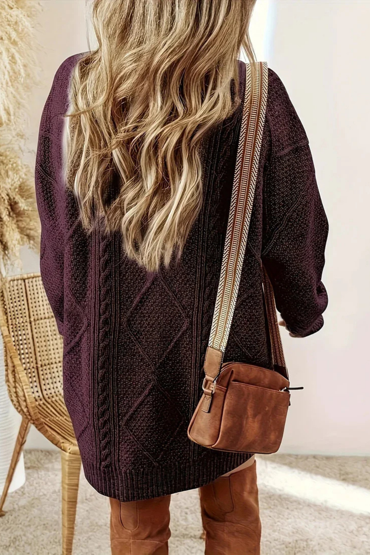 Juna | Cable knit dress