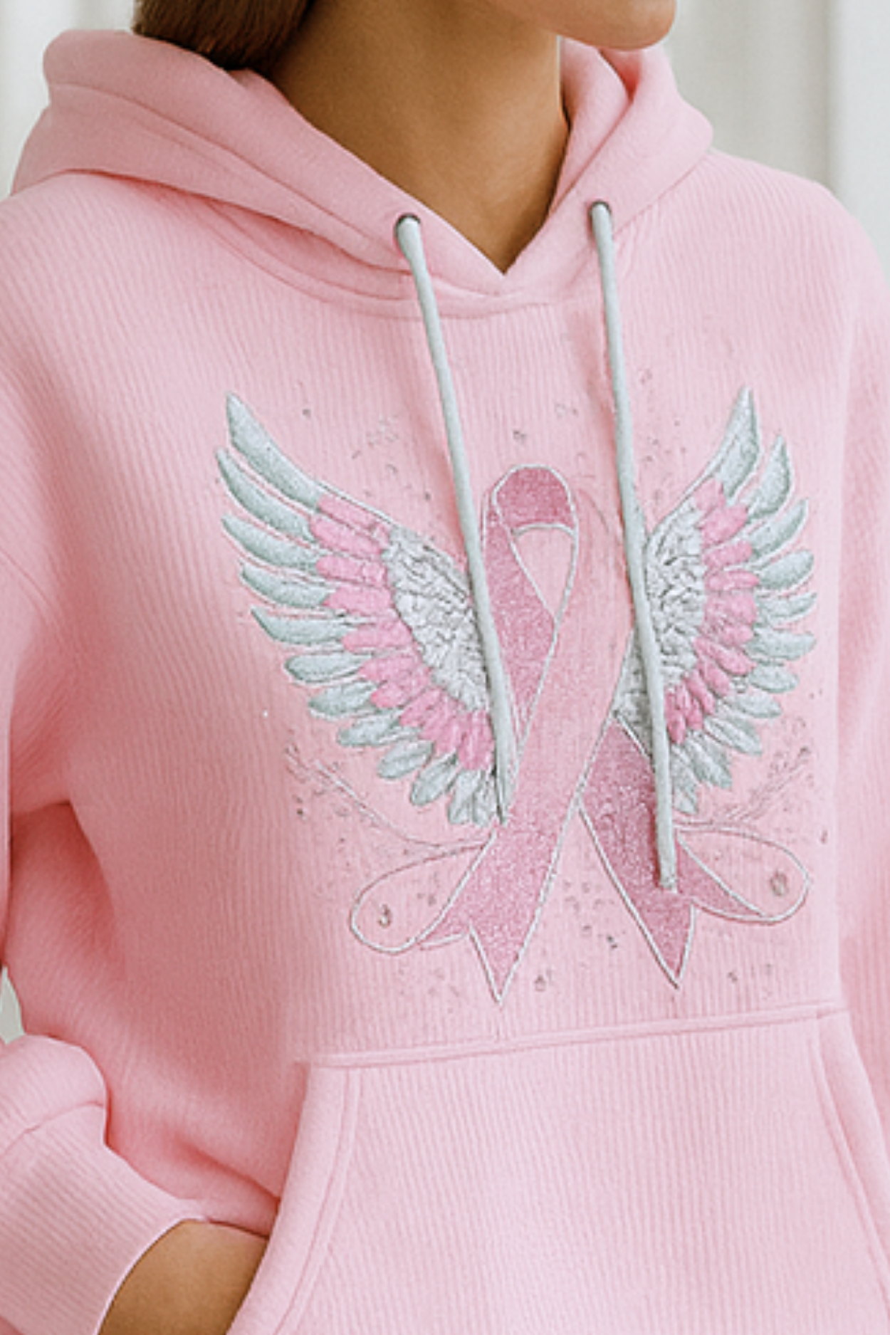 Briana | Sweater with Breast Cancer Ribbon
