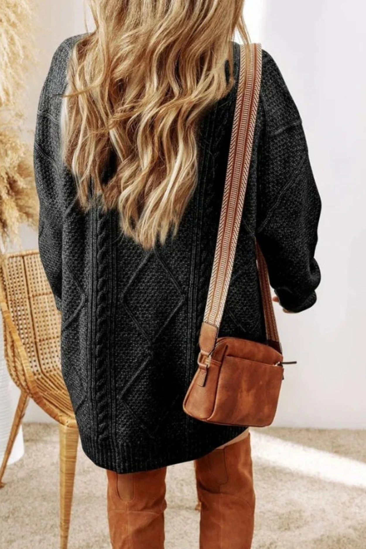 Juna | Cable knit dress