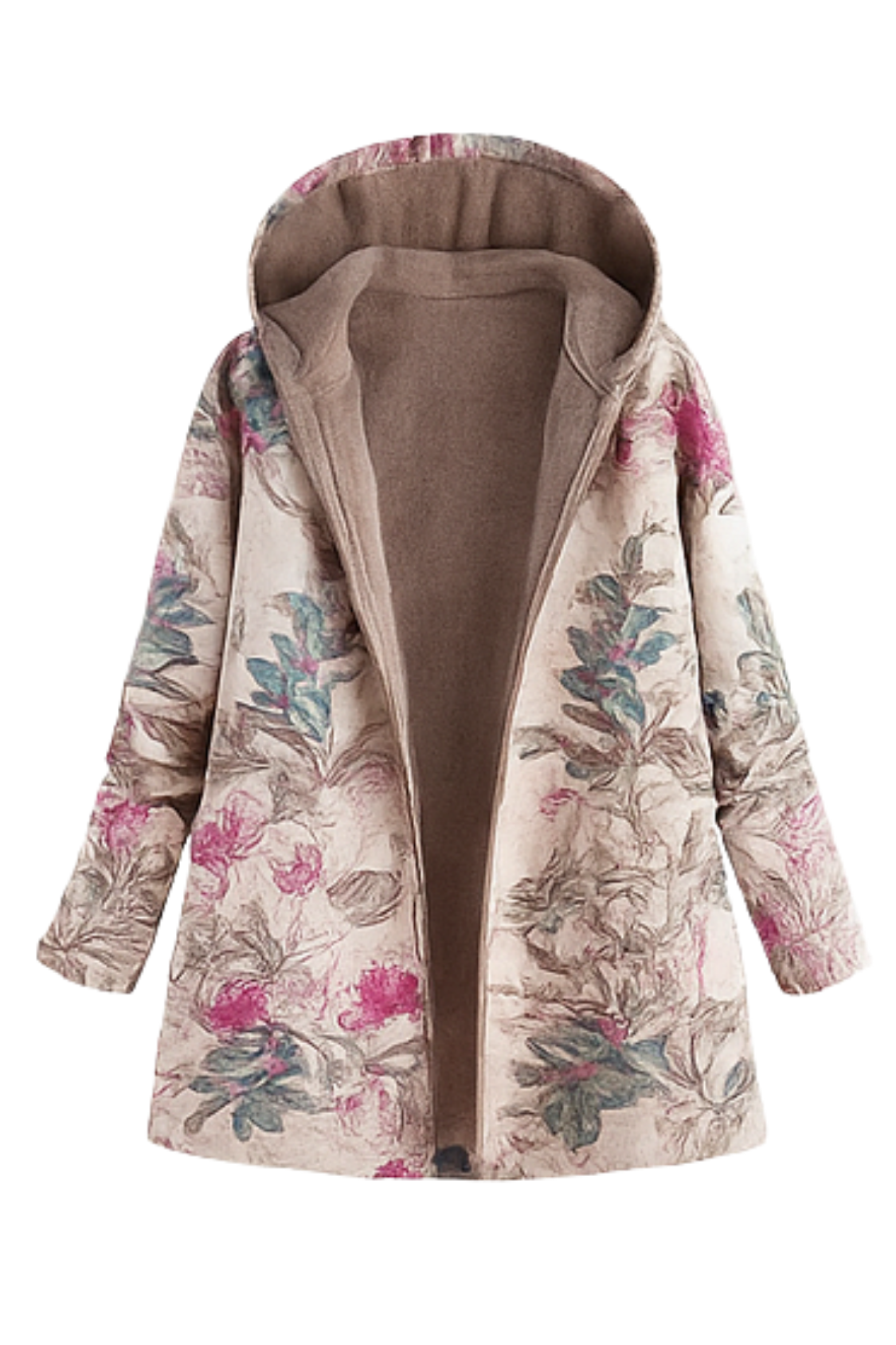 Lamelia Jacket with Fleece Lining - Pink