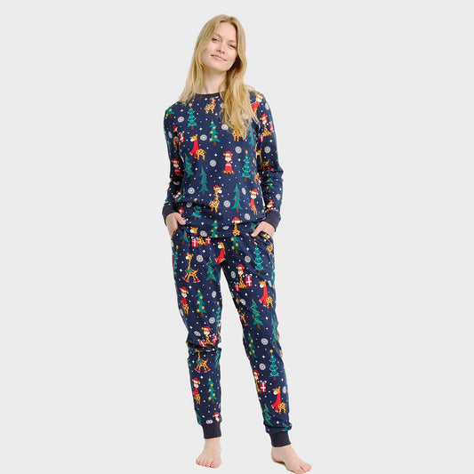 WW | Der Giraffen Weihnachts-Pyjama - Damen