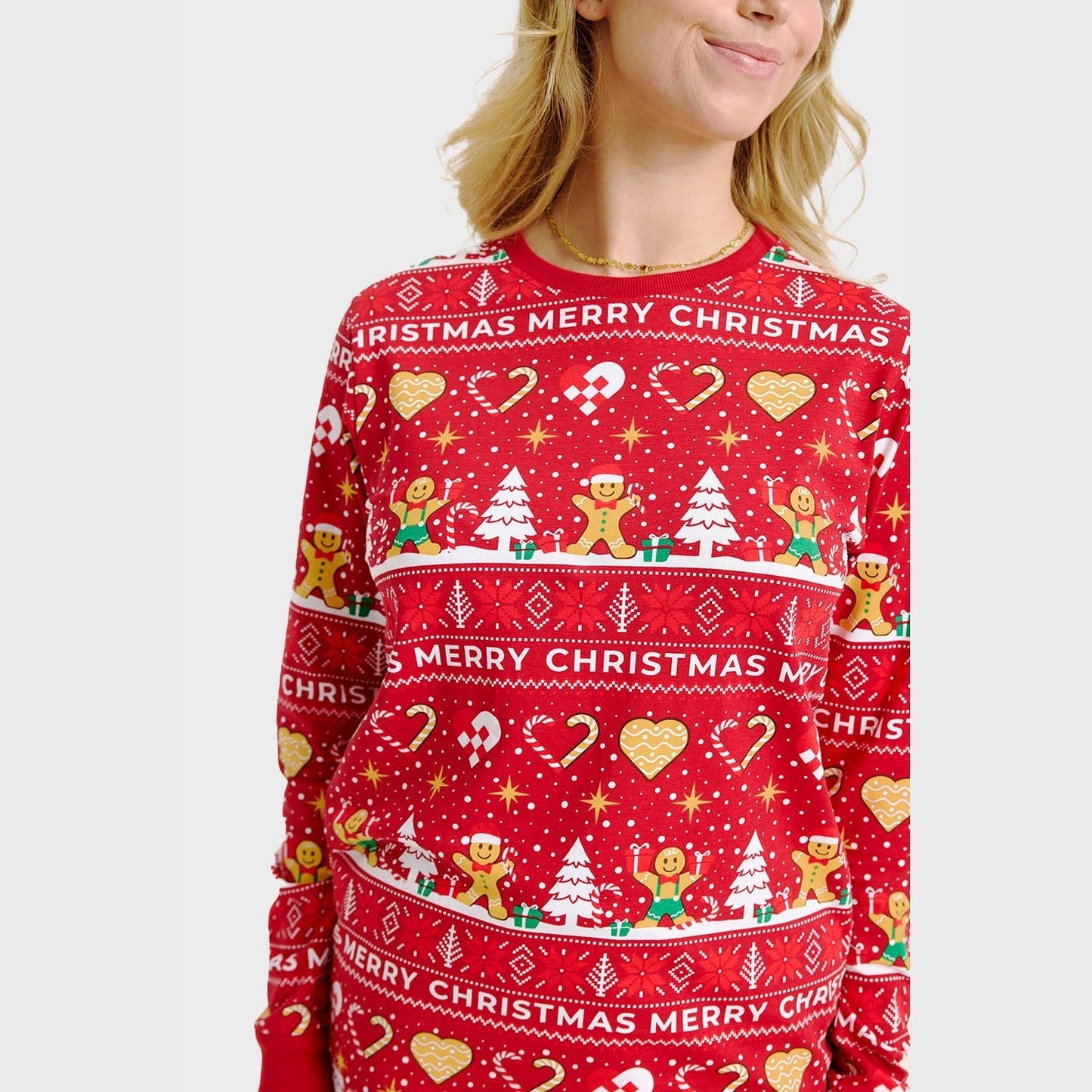 WW | Christmas Cookie Weihnachts-Pyjama rot - Damen