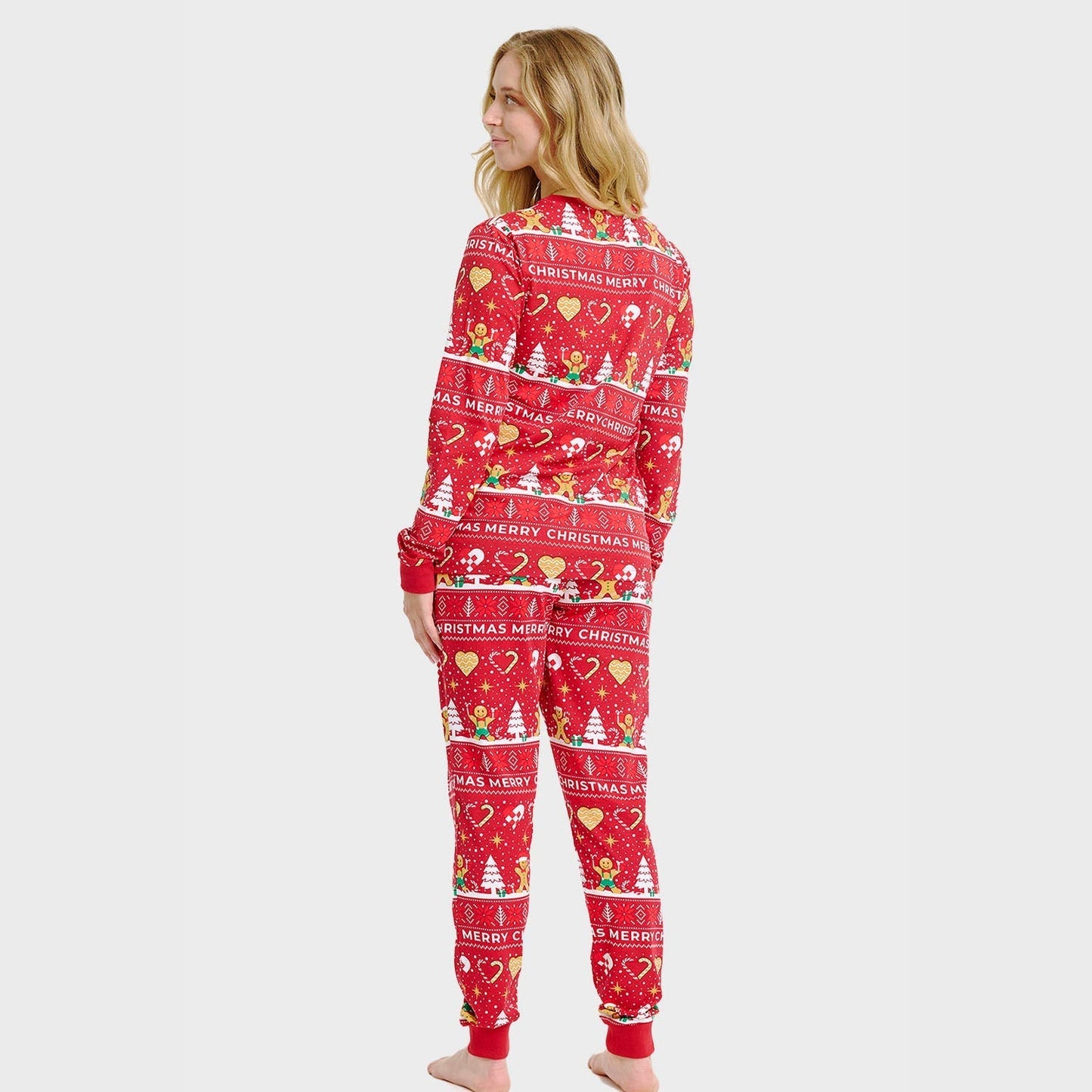 WW | Christmas Cookie Weihnachts-Pyjama rot - Damen