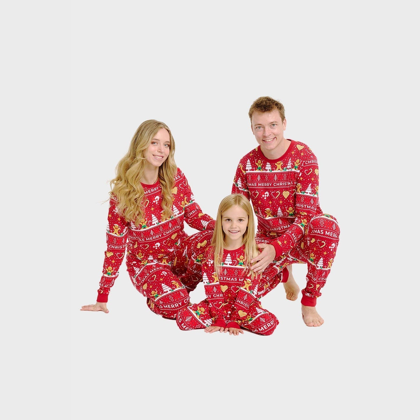 WW | Christmas Cookie Weihnachts-Pyjama rot - Damen