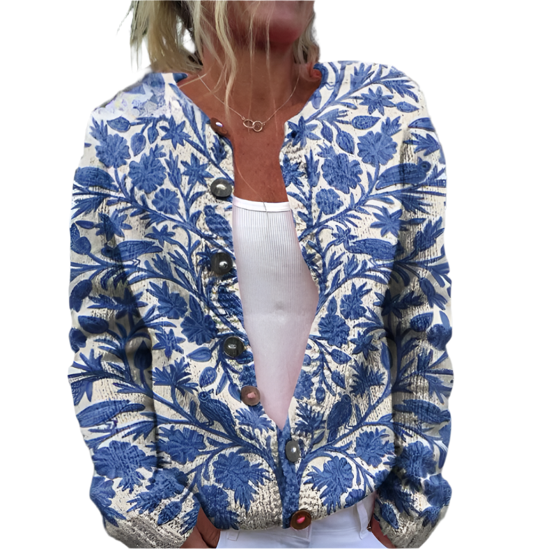 WW | Floral Buttoned Cardigan Gemütliche Eleganz Vielseitiger Stil